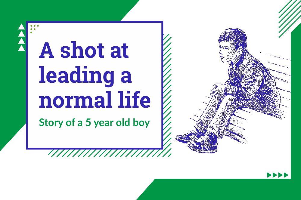 A shot at leading a normal life – Story of a boy treated in Kaka-Ba hospital