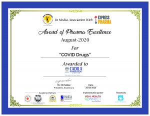 Cadila Pharmaceuticals, Sepsivac, Pharmaceuticals, Pharma Excellence Award