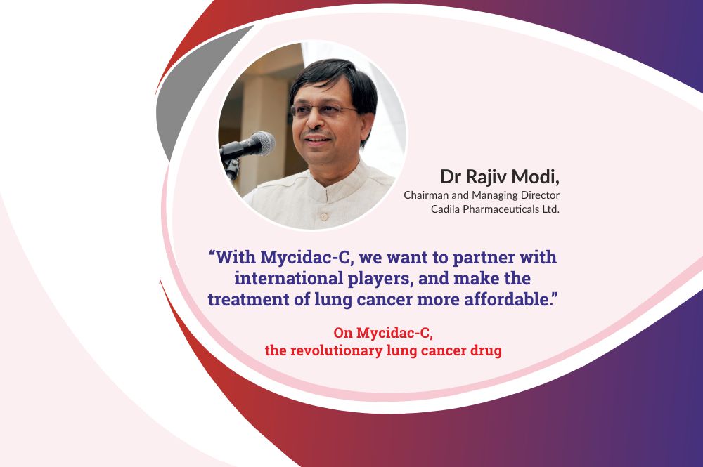 Dr Rajiv Modi, CMD, Cadila Pharmaceuticals, announces the launch of Mycidac-C