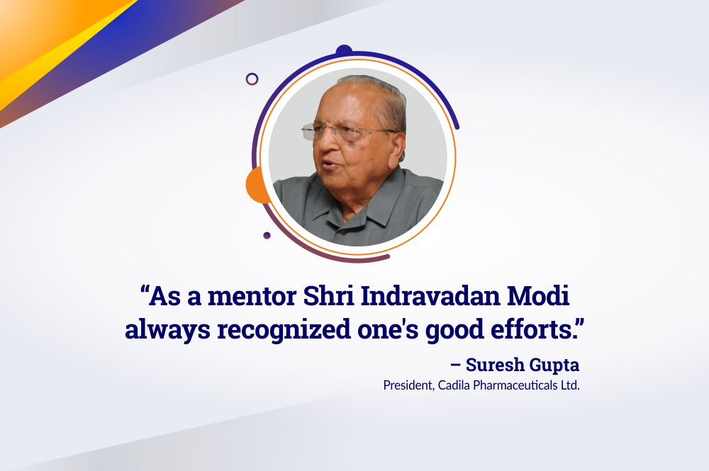 Proud to Have Had a Mentor like Shri Indravadan Ambalal Modi