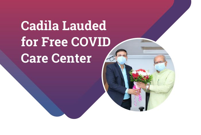 Education minister felicitates Cadila Pharma’s COVID warriors