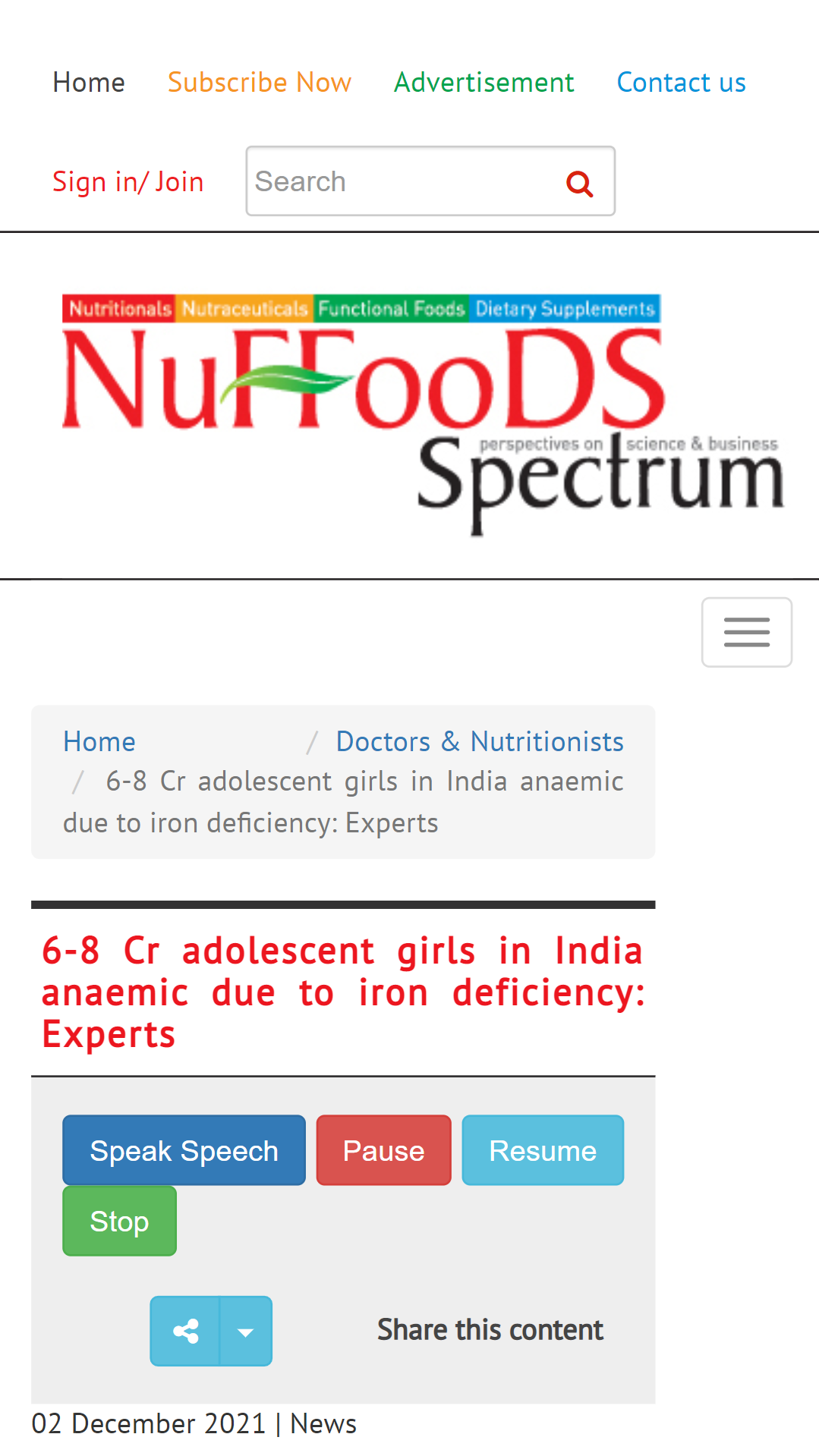 Nuffods Spectrum